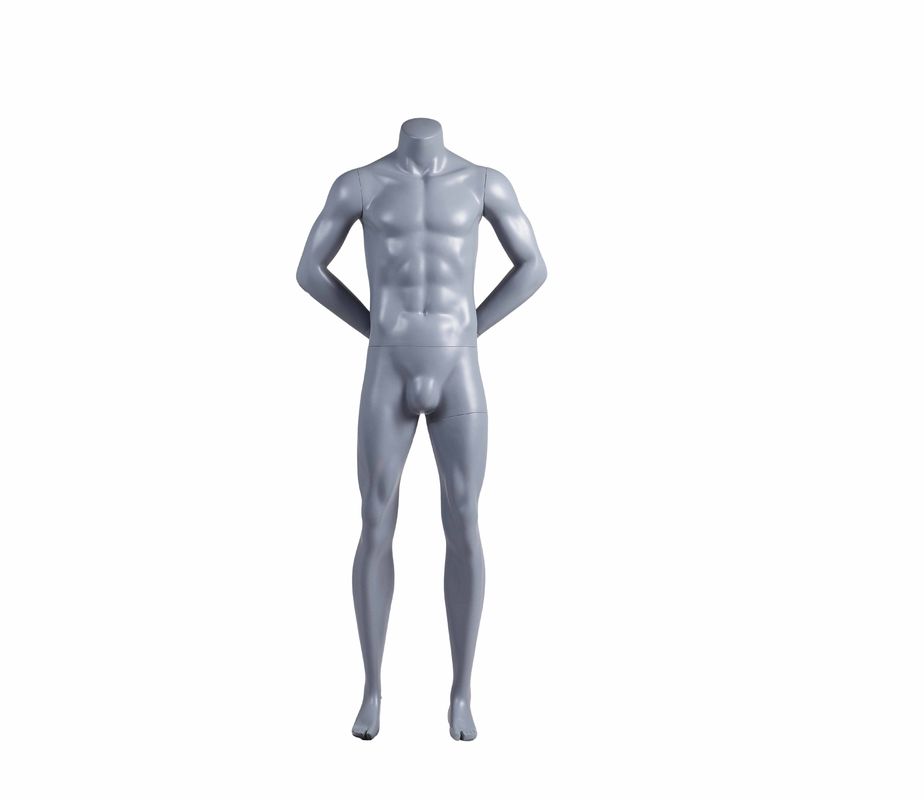 Fiberglass Full Body Man Hands Behind-The-Back Headless Mannequin Manekin Olahraga Berotot Pria Untuk Tampilan Pakaian Olahraga