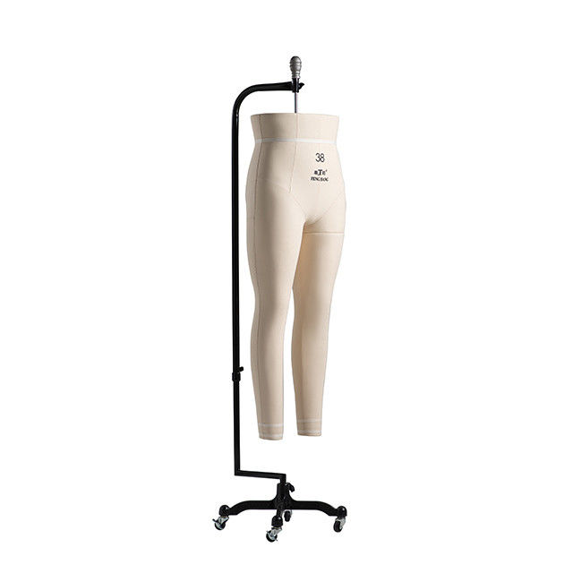 Fiberglass Dress Form Mannequin Untuk Pengrajin Baju Setengah Bawah Tubuh Gantung Dengan Roda