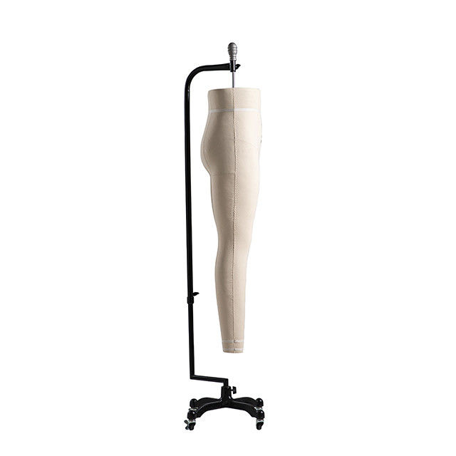 Fiberglass Dress Form Mannequin Untuk Pengrajin Baju Setengah Bawah Tubuh Gantung Dengan Roda